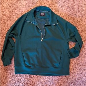 Abercrombie and Fitch YPB Dark Green Quarterzip - L